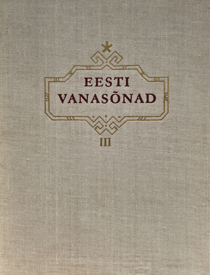 Eesti vanasõnad 3. osa