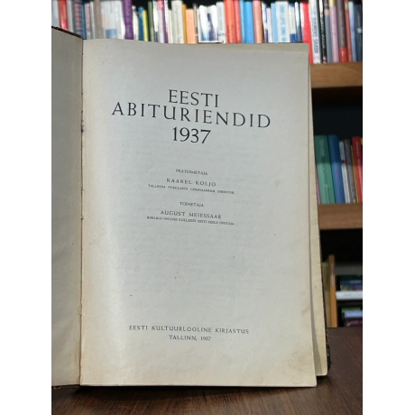 Eesti abituriendid 1937
