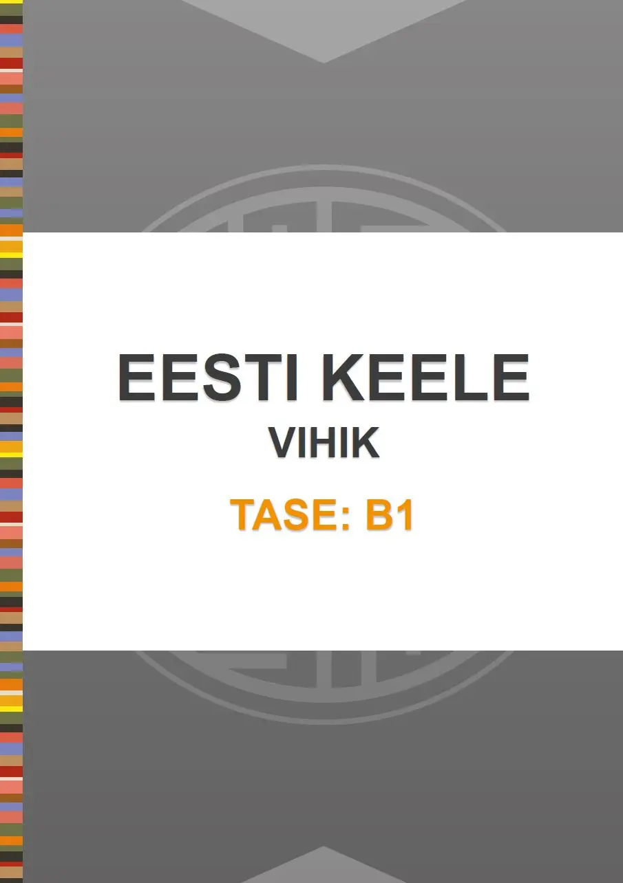 Eesti keele vihik tasemele B1