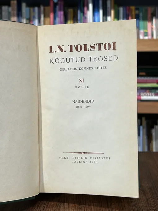 Näidendid 1886-1910. Kogutud teosed. XI köide