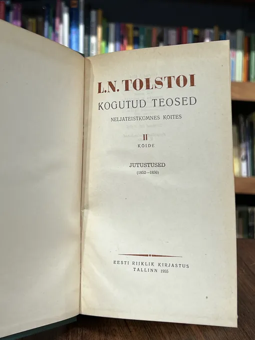 Jutustused 1852-1856. Kogutud teosed. II köide