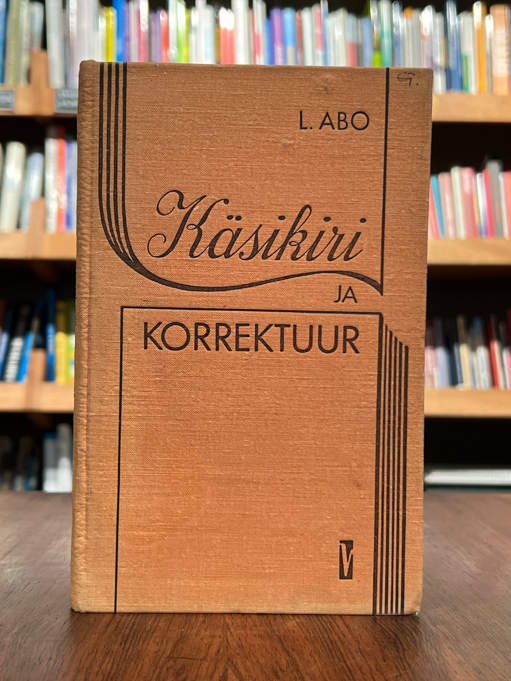 Käsikiri ja korrektuur