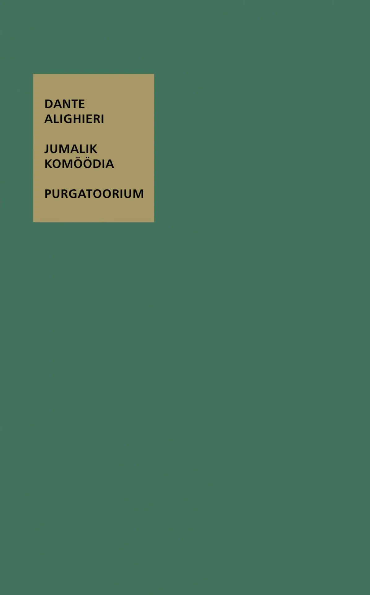 Jumalik komöödia. Purgatoorium